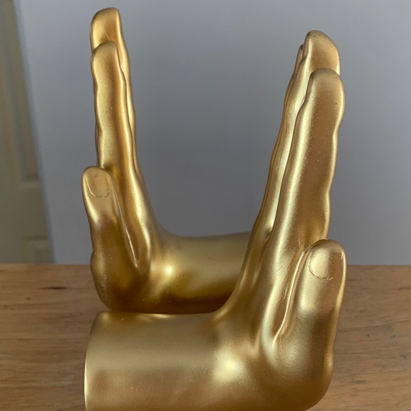 Gold Hand Bookends - Picture 5 of 5